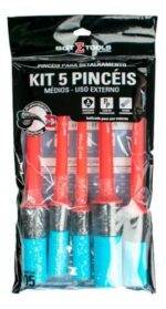 Kit 5 Pincéis Médios - Uso Externo - Tam: 10-12-14-16-18 - Imagem 2