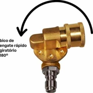Acoplador Giratório 180 Graus P/ Lavadora de Alta Pressão